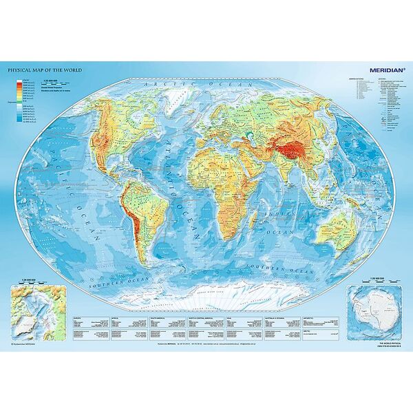 Trefl Puzzle 1000el - Mapa fizyczna świata (10463)
