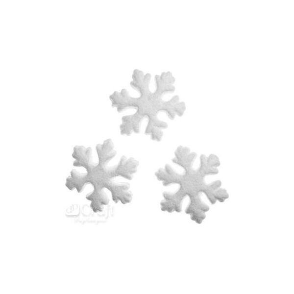 DP Craft Śnieżynki styropianowe 75 mm, 24 szt. (DIST-010)