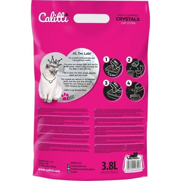 Żwirek dla kota Calitti Micro Crystals Naturalny 3.8 l