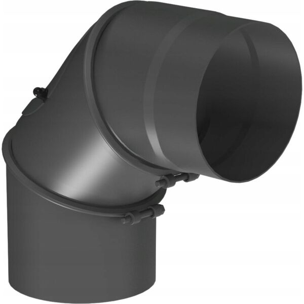 Ferrolux FERROLUX KOLANO OBROT.0-90st. 160 Z WYCZ.CZARNY