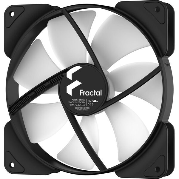 Wentylator Fractal Design Aspect 14 RGB Czarny 3-Pack (FD-F-AS1-1406)