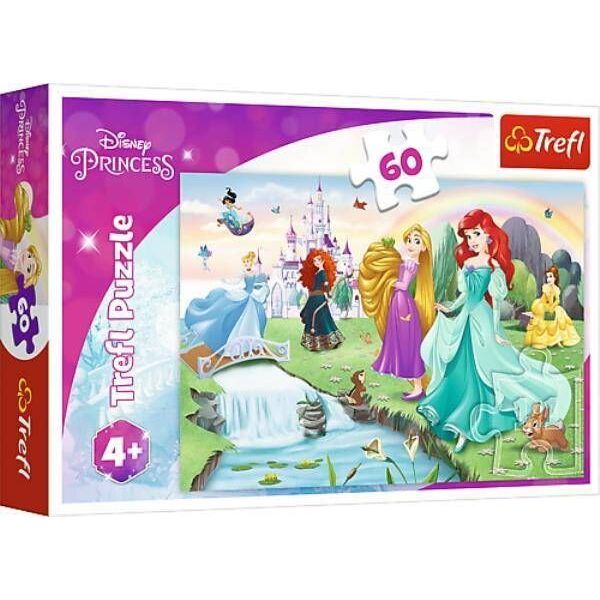 Trefl Puzzle 60el Poznaj Księżniczki 17361 TREFL
