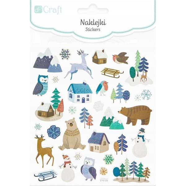 Αυτοκόλλητα DP Craft Glitter Winter Landscape 33Τμ 9467140 5907590017737