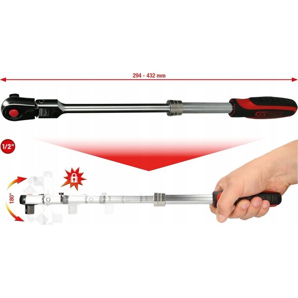 KSTOOLS 1/2&quot| teleskopine terksle KS TOOLS SlimPOWER