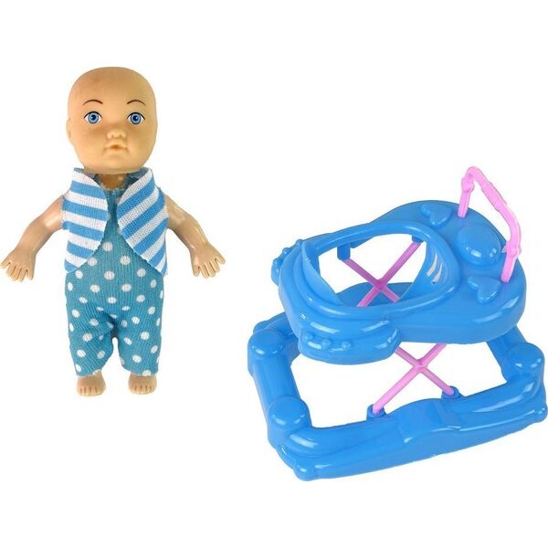 LeanToys Lalka Dla Dzieci W Ciąży Długie Włosy Akcesoria