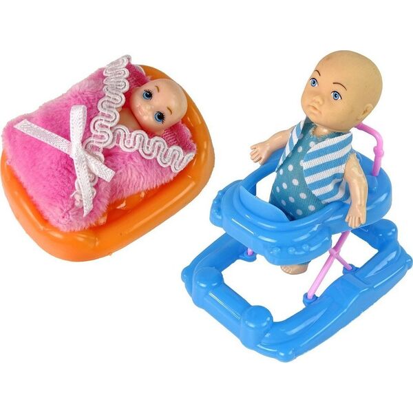 LeanToys Lalka Dla Dzieci W Ciąży Długie Włosy Akcesoria