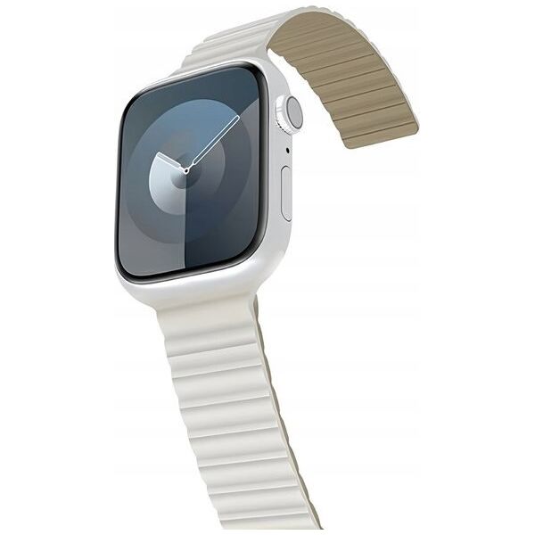 Λουράκι Araree Araree Silicone Link Apple Watch 42/44/45/49mm λευκό-πράσινο/ζεστό λευκό-χακί AR70-01907C 13203279 8809961110252