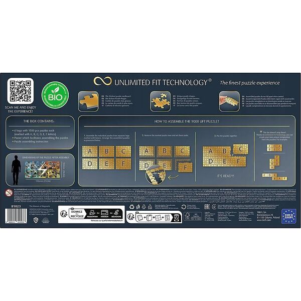 Trefl Puzzle Prime 9000 el. The Houses of Hogwarts 81023 TREFL