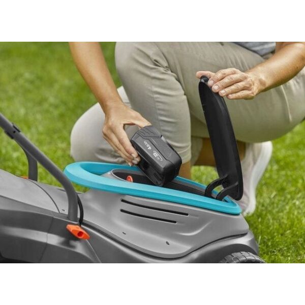 Kosiarka akumulatorowa Gardena GARDENA Cordless Lawnmower PowerMax 32/18V P4A solo, 18V (black/grey, without battery and charger, POWER FOR ALL ALLIANCE)