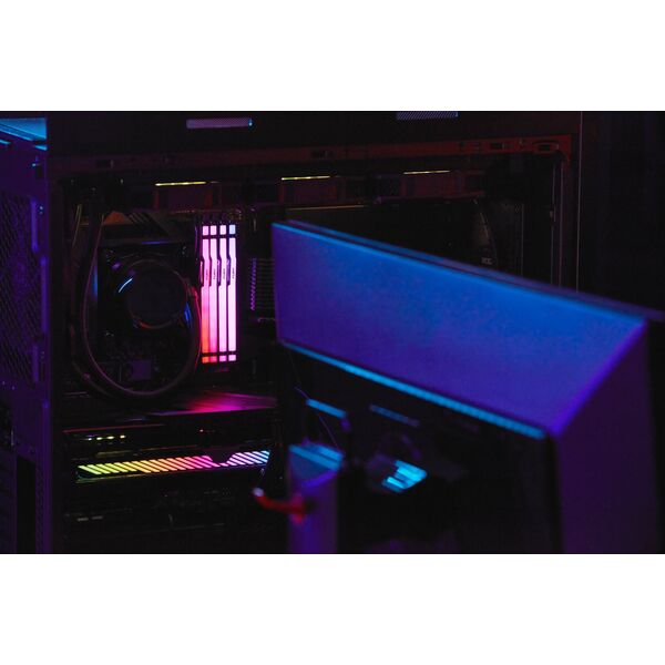 Pamięć Kingston Fury Beast RGB, DDR5, 8 GB, 6000MHz, CL30 (KF560C30BBA-8)