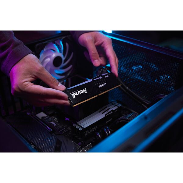 Pamięć Kingston Fury Beast RGB, DDR5, 8 GB, 6000MHz, CL30 (KF560C30BBA-8)