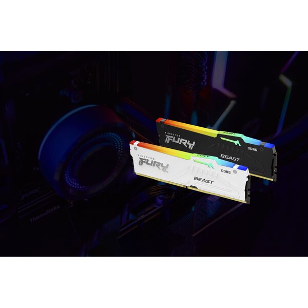 Pamięć Kingston Fury Beast RGB, DDR5, 8 GB, 6000MHz, CL30 (KF560C30BBA-8)