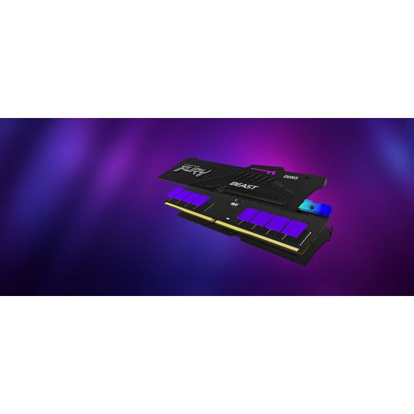 Pamięć Kingston Fury Beast RGB, DDR5, 8 GB, 6000MHz, CL30 (KF560C30BBA-8)