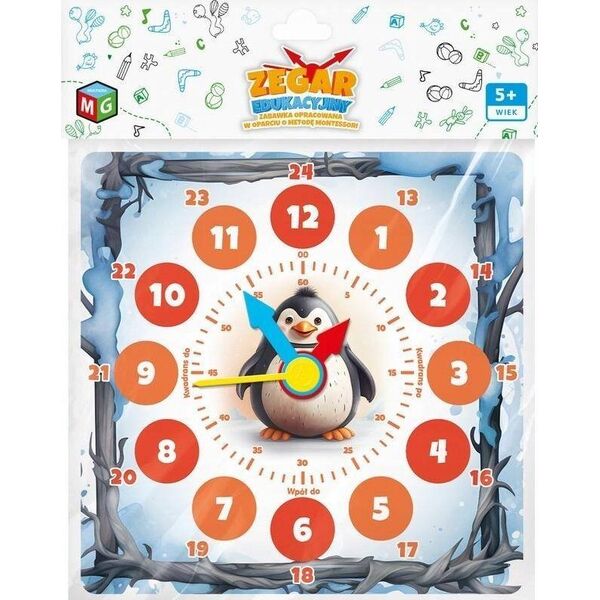 Multigra Zegar edukacyjny Pingwinek 05181