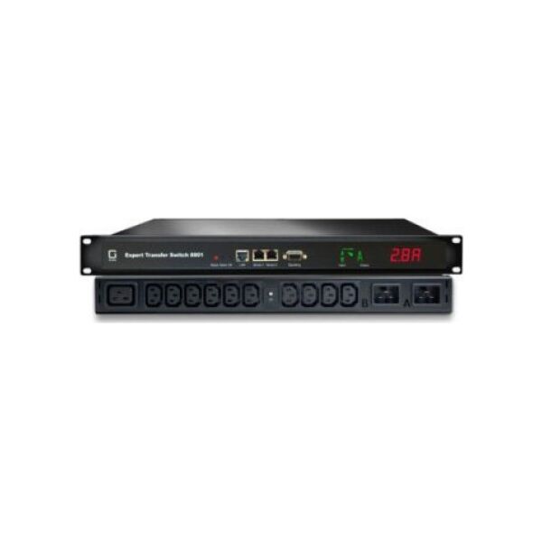 Gude GUDE 8801-3 Expert Transfer Switch 16A 1x IEC C19, 6x IEC C13 (4xZekering)