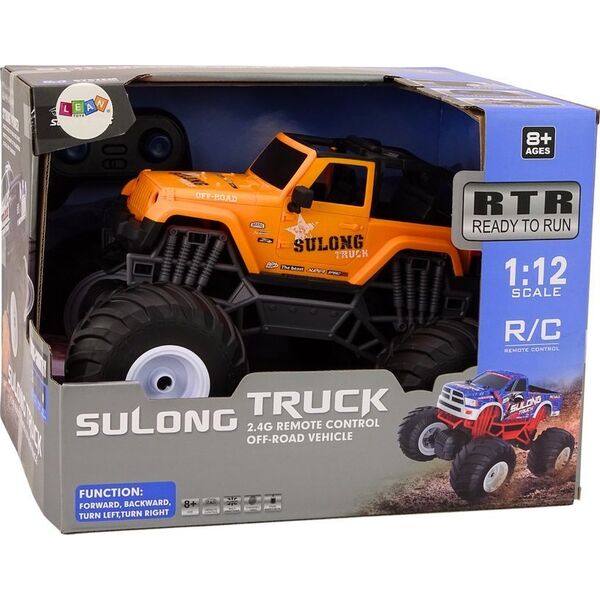 LeanToys Auto Terenowe Zdalnie Sterowane 2.4G RC 1:12 Pomarańczowy