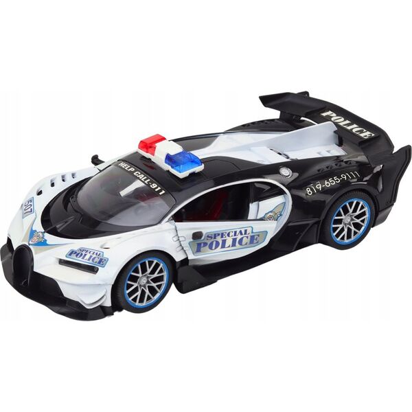 LeanToys Auto Zdalnie Sterowane RC Policyjne w Skali 1:12 Biały
