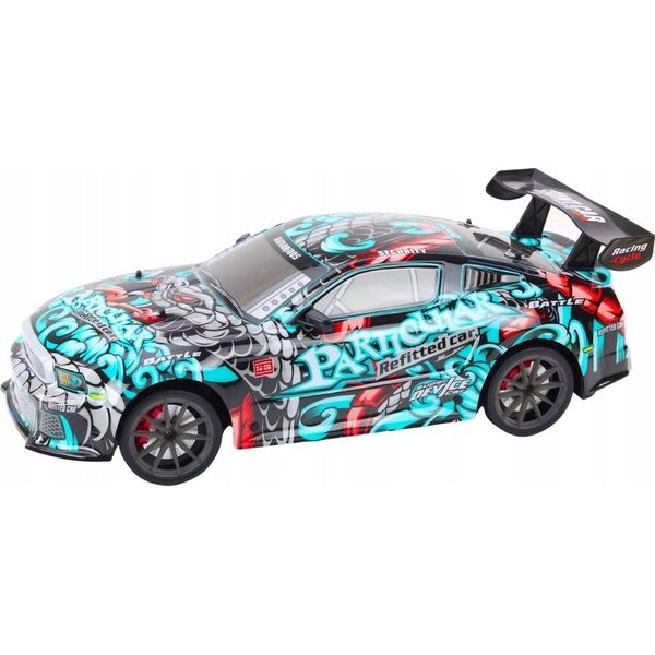 LeanToys Duże Auto Sportowe Zdalnie Sterowane RC 1:8 Światła Dźwięki Graffiti
