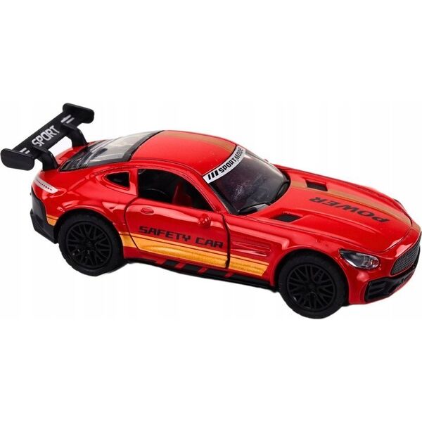LeanToys Auto Sportowe Samochód 1:32 Figurka Czerwona Spojler Metal