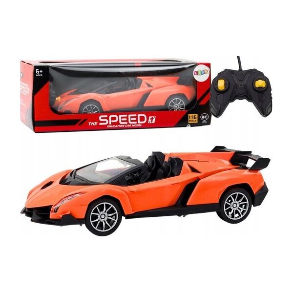 LeanToys Auto Samochód Sportowy Zdalnie Sterowany RC 1:16 Pomarańczowy