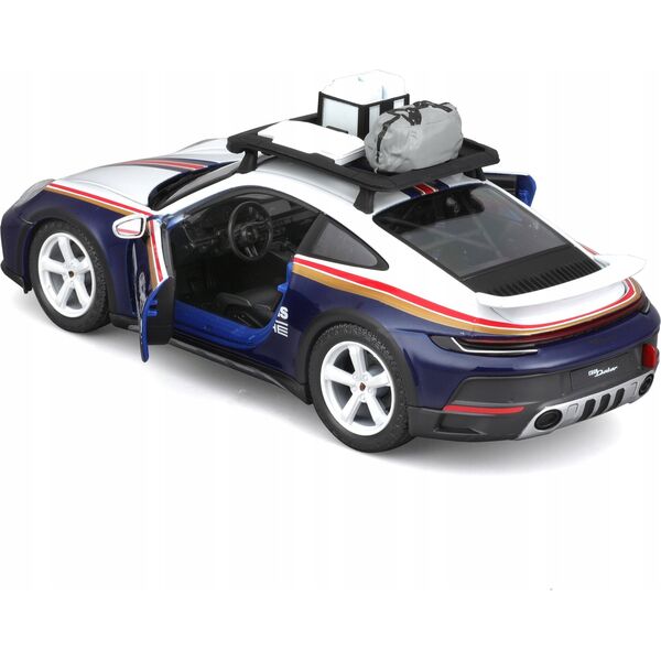 Bburago BBU 1:24 Racing Porsche 911 Dakar met blue 28029