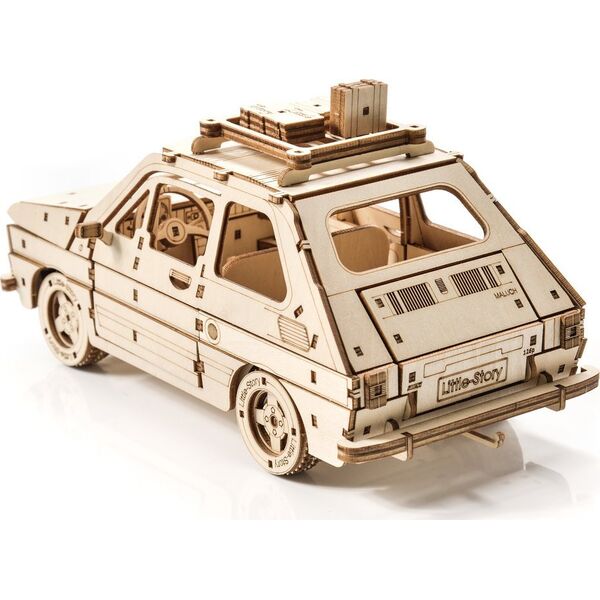 Little-Story Little Story Drewniane Puzzle Model 3D - Fiat 126P