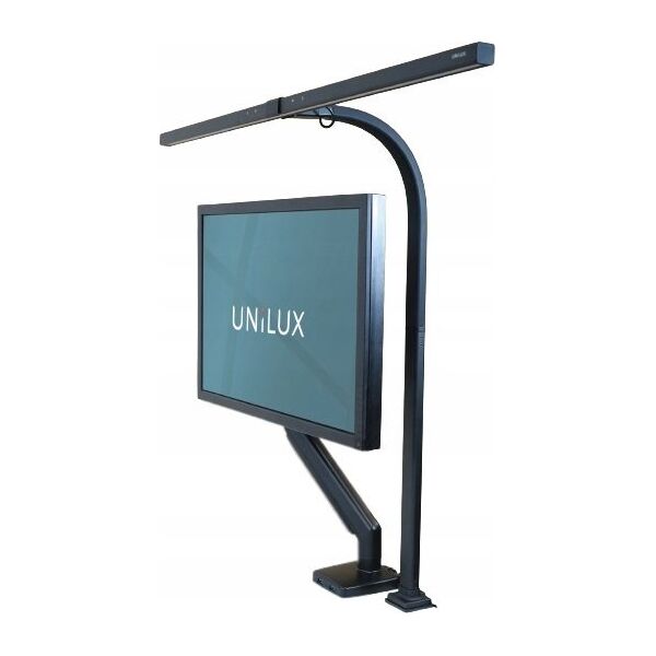 Lampka biurkowa Unilux Bordlampe Unilux STRATA LED sort m/klemme