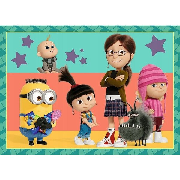 Trefl PUZZLE 4w1 Zwariowane Minionki 34648