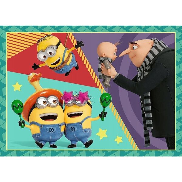 Trefl PUZZLE 4w1 Zwariowane Minionki 34648