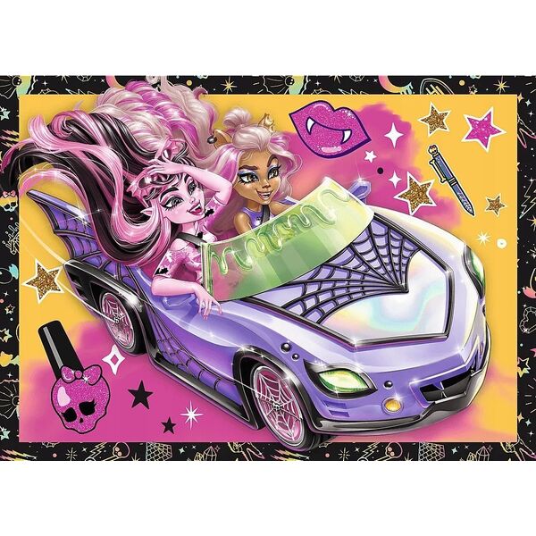 Trefl PUZZLE 4w1 Elekryzujący dzień Monster High 34655