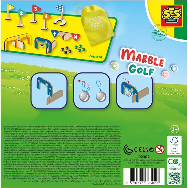 SES Creative SES Gra MarbleGolf drewniany minigolf  02302 23027