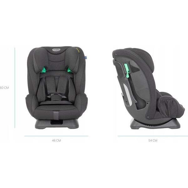 Graco GRACO FOTELIK FLEXIGROW R129 ONYX