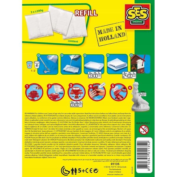 SES SES Gips do wykonywania odlewów 900g 01135 11352