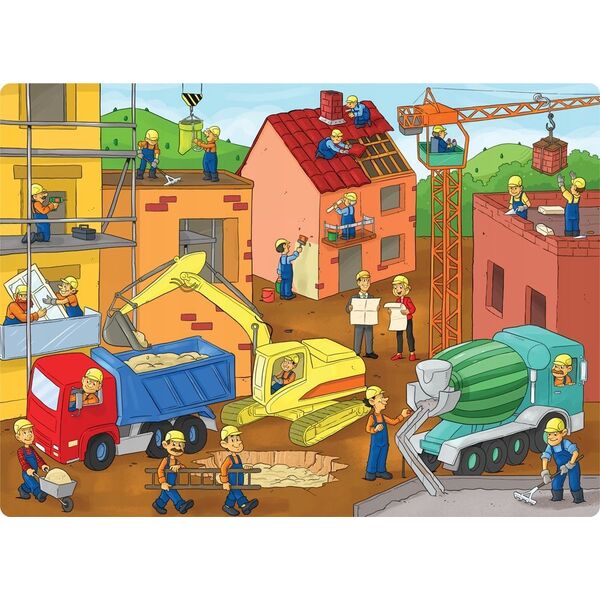Ravensburger Puzzle 70 Na placu budowy
