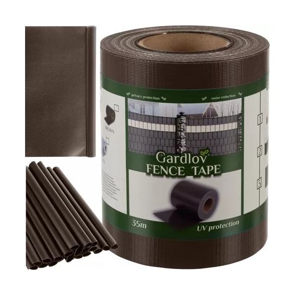 Gardlov Taśma ogrodzeniowa 19cmx35m 450g/m2 brązowa 23702