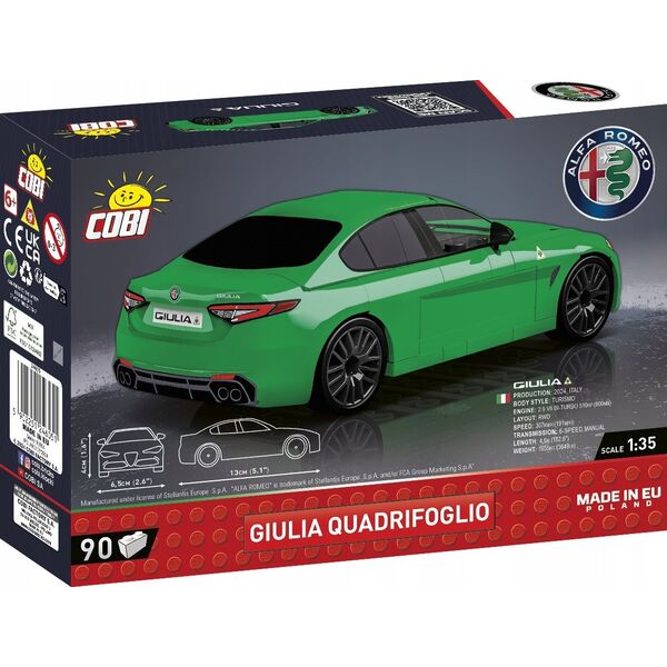 Cobi COBI 24605 Alfa Romeo Giulia Quadrifoglio 90 klocków