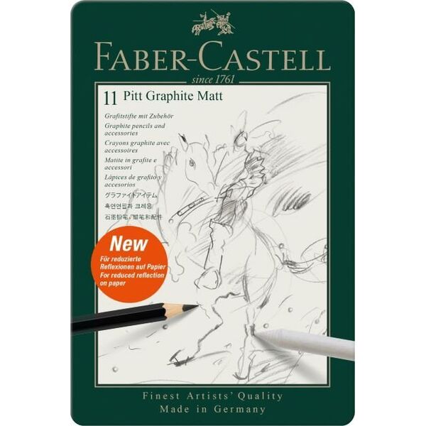Faber-Castell FABER-CASTELL Set Pitt Graphite Matt 11er Metalletui