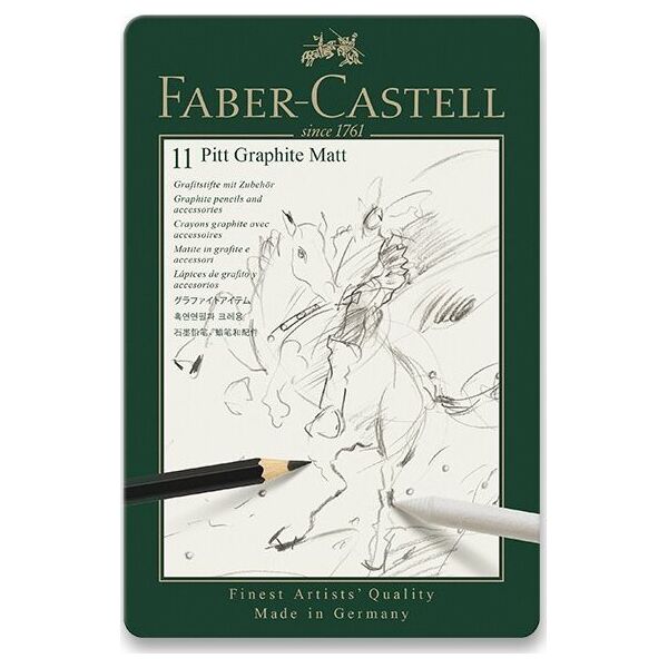 Faber-Castell FABER-CASTELL Set Pitt Graphite Matt 11er Metalletui