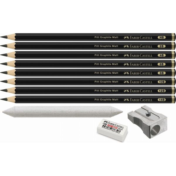 Faber-Castell FABER-CASTELL Set Pitt Graphite Matt 11er Metalletui