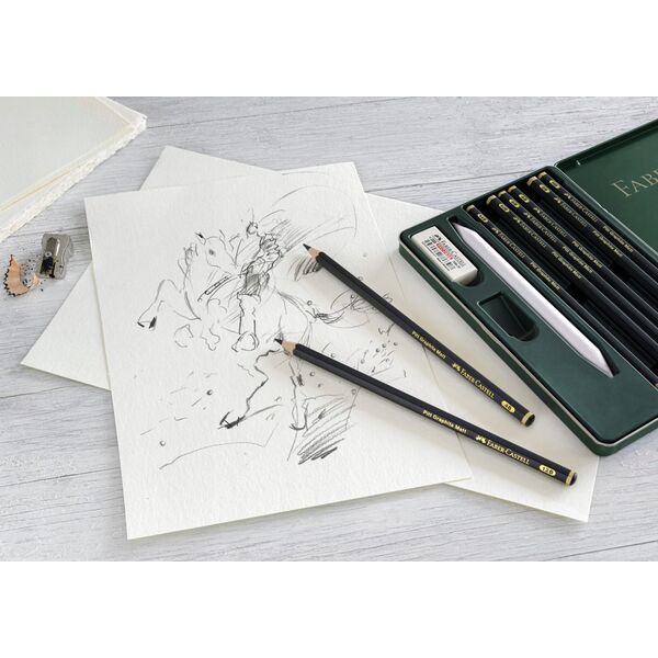 Faber-Castell FABER-CASTELL Set Pitt Graphite Matt 11er Metalletui