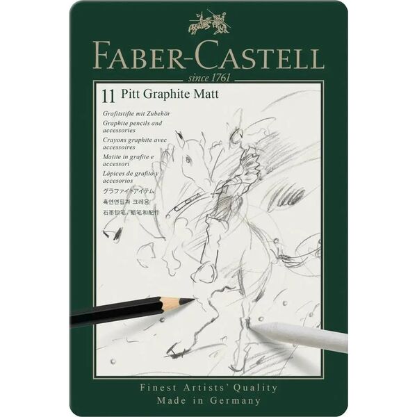 Faber-Castell FABER-CASTELL Set Pitt Graphite Matt 11er Metalletui