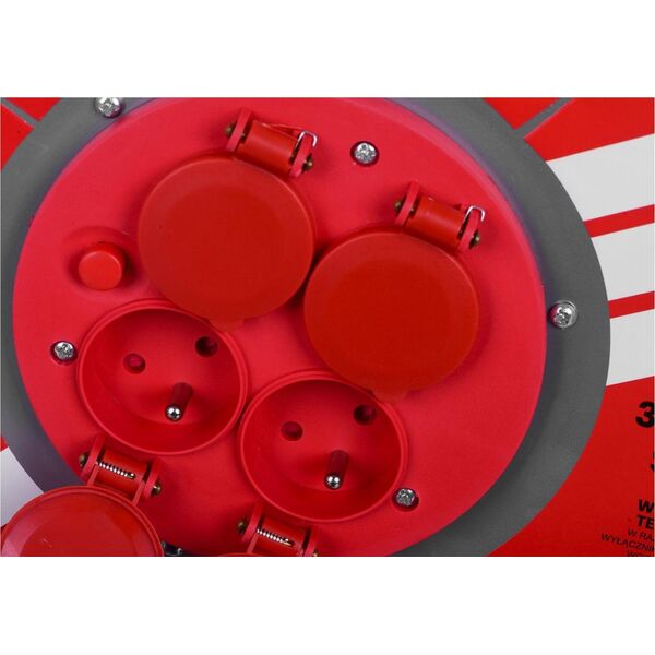 Vertex Przedłużacz elektryczny bębnowy 25M 3x2,5mm PB25METAL czarny
