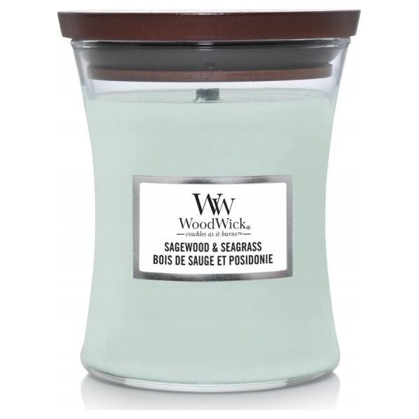 Woodwick Sagewood &amp| Seagrass Vase (šalavijas ir jūržolė) - 275,0 g