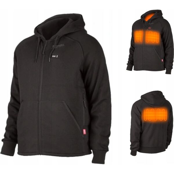 MILWAUKEE.HEATED JACKET M12HHBL4-0(XXL) BLACK