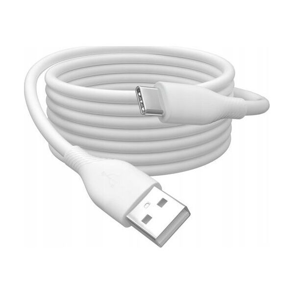 Digitus Silikonowy kabel połączeniowy USB-C, 2 m, biały