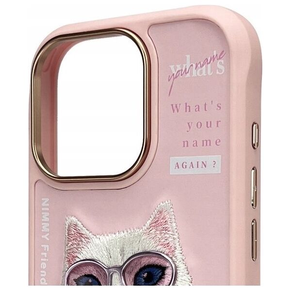Nimmy iPhone 16 Pro 6.3" case pink Cool&Cute 2.0 Cat