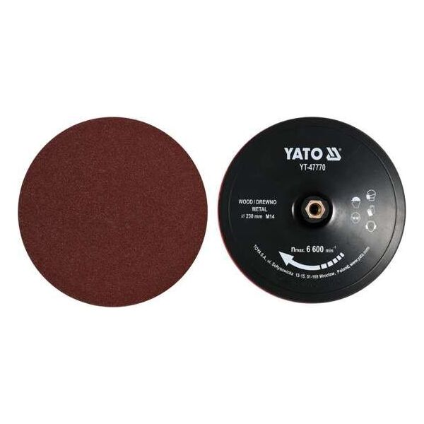 Yato tarcza z rzepem 230mm M14+akcesoria (YT-47770)