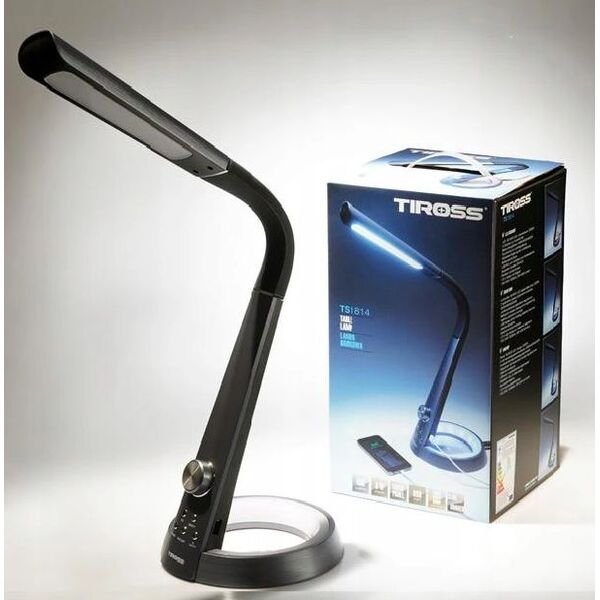 Lampka biurkowa Tiross czarna  (TS-1814)