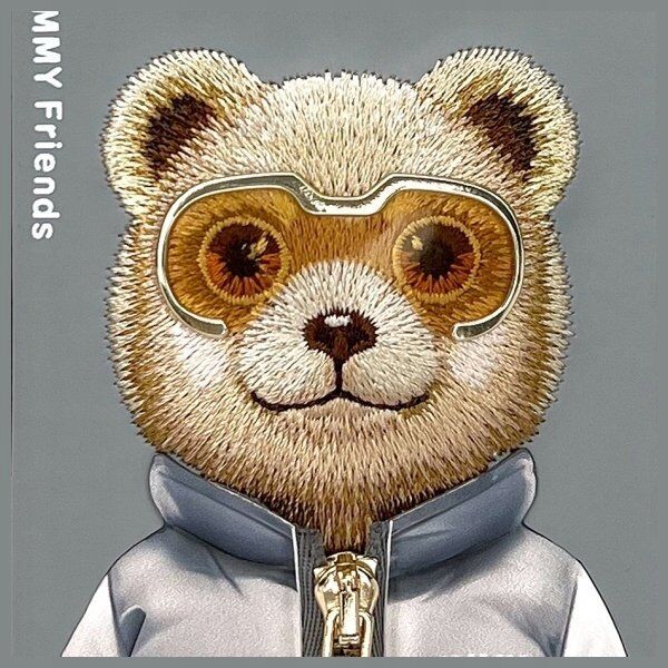 Nimmy iPhone 16 Pro Max 6.9" case gray/grey Cool&Cute 2.0 Bear