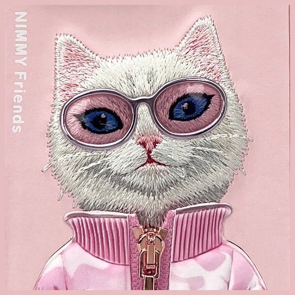 Nimmy iPhone 16 Pro Max 6.9" case pink Cool&Cute 2.0 Cat
